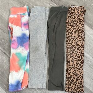 Kids Colorful and Patterned Leggings Set
